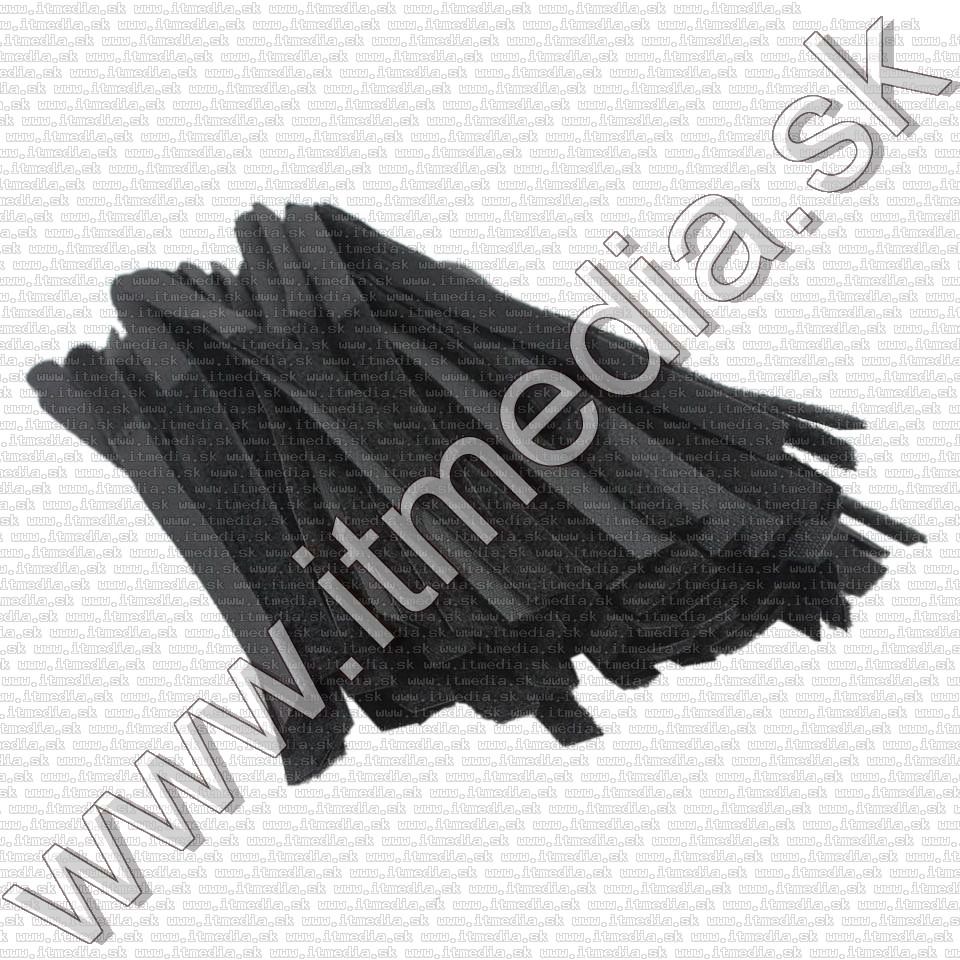 Image of IT Media Tépőzáras kábelkötegelő Fekete 17cm BULK (IT12282)